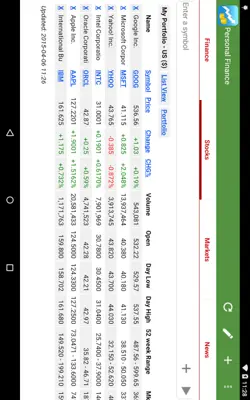 Personal Finance android App screenshot 0